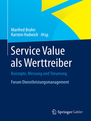 cover image of Service Value als Werttreiber